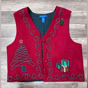 Karen Scott Christmas Vest size large